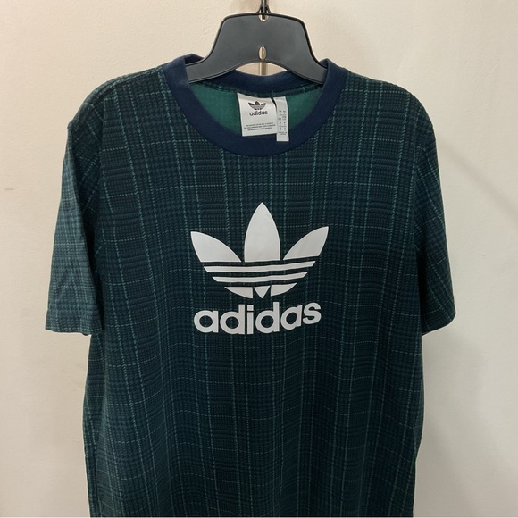 Adidas Green Short Sleeve T-shirt Size L - Picture 3 of 8